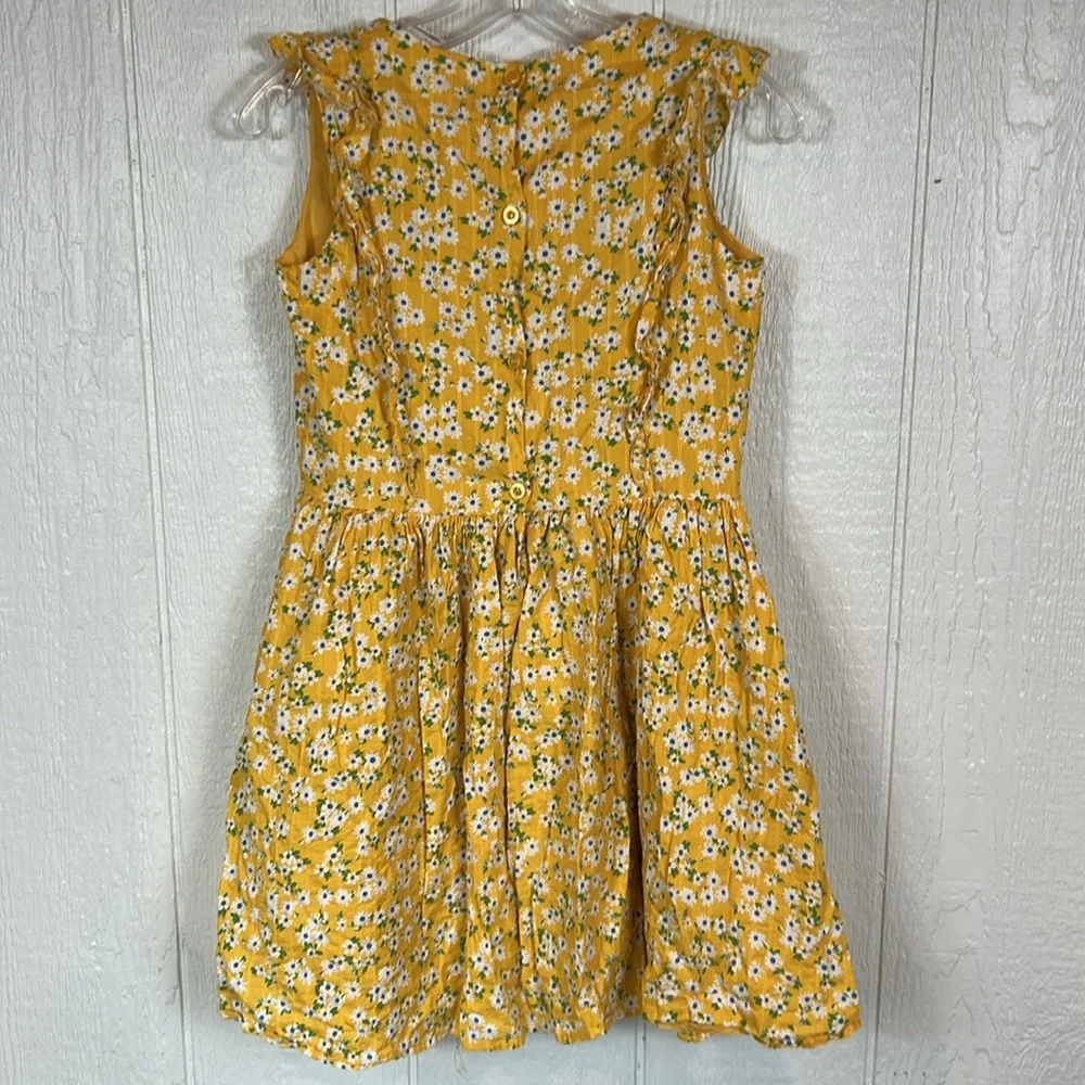 Girls Zunie Yellow Floral Kids Dress